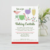 Retro Cocktails Party Einladung (Stehend Vorderseite)