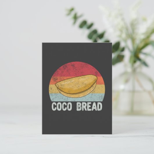 Retro Coco Brot Liebhaber Geschenk Postkarte (Stehend Vorderseite)
