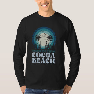 Retro Cocoa Beach East Coast Surf Spot Vintage Sun T-Shirt