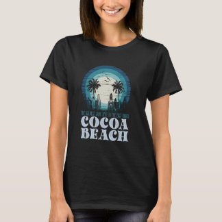Retro Cocoa Beach East Coast Surfspot Vintage Sonn T-Shirt