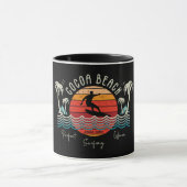 Retro Cocoa Beach Tasse (Zentrum)