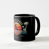 Retro Cocoa Beach Tasse (VorderseiteRechts)