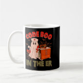 Retro Code Boo In The Er Icu Nurses Boo-jee Ghost  Kaffeetasse (Links)