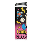 Retro Coffee Addict Thermal Tumbler - Funny Cartoo Thermosbecher (Nach links gedreht)