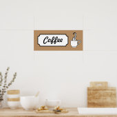 Retro Coffee Art Poster Print (Küche)