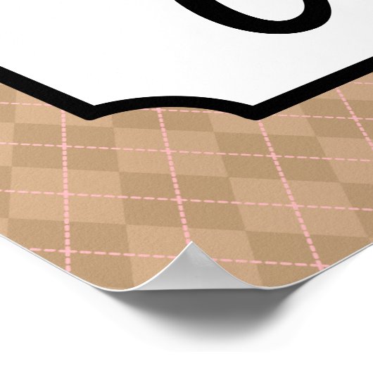 Retro Coffee Art Poster Print (Ecke)