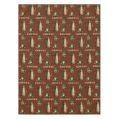 Retro Coffee Cafe Pattern Tischdecke (Vorderseite)