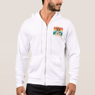 Retro Coffee Cat Vibes - Coffeine Lover Men's Hoodie