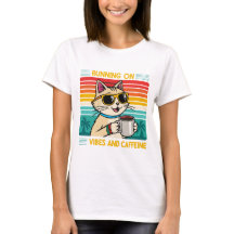 Retro Coffee Cat Vibes - Coffeine Lover Women's