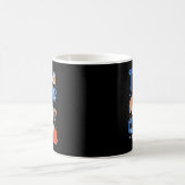 Retro Coffee Club müder Mütter Lustiges Mütterlebe Kaffeetasse (Mittel)