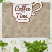 Retro Coffee Cup Diner Küchenhandtuchgeschenk Küchentuch (Gefaltet)