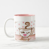 Retro Coffee Cup-Tasse Zweifarbige Tasse (Links)