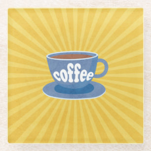 Retro Coffee Design Untersetzer