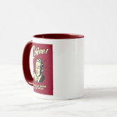 Retro Coffee Drink Man Tasse (Vorderseite Links)