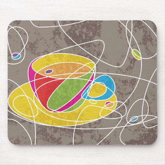 retro COFFEE Formen Mousepad (Vorne)
