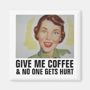 RETRO COFFEE FRAMAN MAGNET
