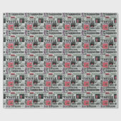 retro coffee kitchen pattern for espresso latte geschenkpapier (Flach)