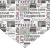 retro coffee kitchen pattern for espresso latte tischdecke (Schrägansicht)