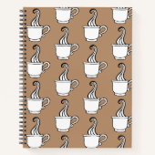 Retro Coffee Kitchen Rezept Notebook Geschenk Notizbuch (Vorderseite)