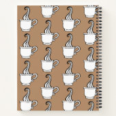Retro Coffee Kitchen Rezept Notebook Geschenk Notizbuch (Rückseite)