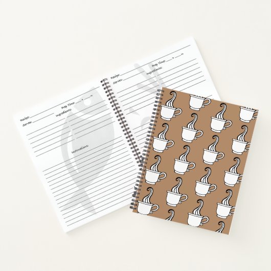 Retro Coffee Kitchen Rezept Notebook Geschenk Notizbuch (Innenseite)