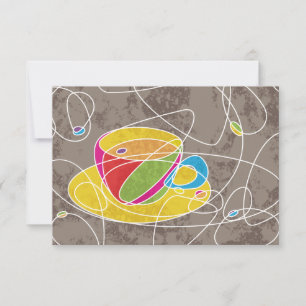 Retro-COFFEE-Linie Einladung