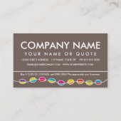 Retro COFFEE Linie Kundenzufriedenheit Treuekarte (Rückseite)