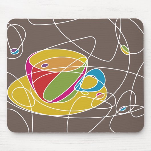 retro COFFEE Linie Mousepad (Vorne)