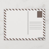 Retro-COFFEE-Linie Postkarte (Rückseite)
