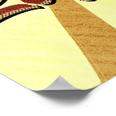 Retro Coffee Liquid Sunshine-Vintager Kaffee Poster (Ecke)