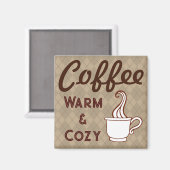 Retro Coffee Magnet Geschenk (Vorderseite/Rückseite)