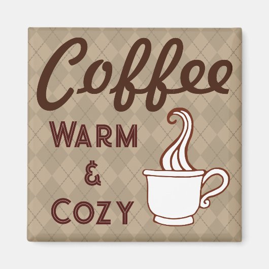 Retro Coffee Magnet Geschenk (Vorne)