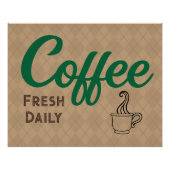 Retro Coffee Poster (Vorderseite)