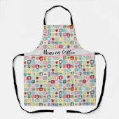 Retro Coffee Schürze (Vorderseite)