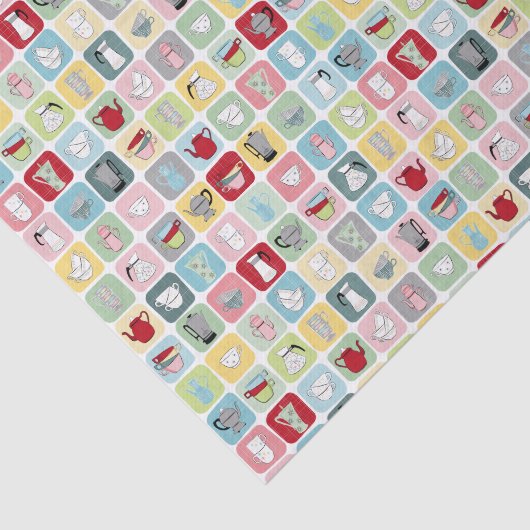 Retro Coffee Seidenpapier (Ausschnitt)