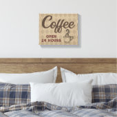 Retro Coffee Shop Diner Art Leinwanddruck (Insitu (Schlafzimmer))