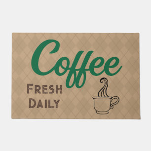Retro Coffee Shop Doormat Fußmatte