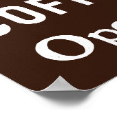 Retro Coffee Shop Küche Zeichenkunstposter Poster (Ecke)