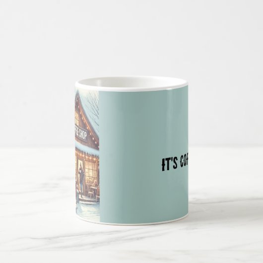 Retro Coffee Shop Vibes Kaffeetasse (Mittel)