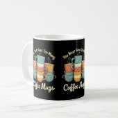 Retro Coffee Tasse Stack Vintages Design (Vorderseite Links)