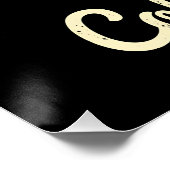 Retro Coffee Tasse Stack Vintages Design Poster (Ecke)