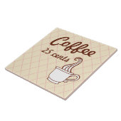 Retro Coffee Trivet Tile Fliese (Seite)