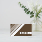 Retro COFFEE Visitenkarte (Stehend Vorderseite)