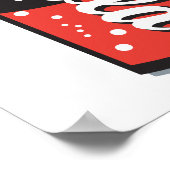 Retro-Cola-Design Poster (Ecke)