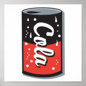 Retro-Cola-Design Poster (Vorne)
