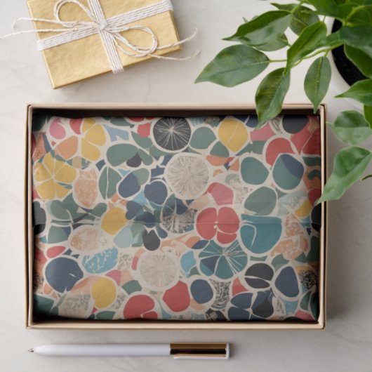 Retro Collage Seidenpapier (Geschenk)