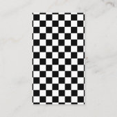 Retro College Fund Graduation Black Checkerboard Begleitkarte (Rückseite)