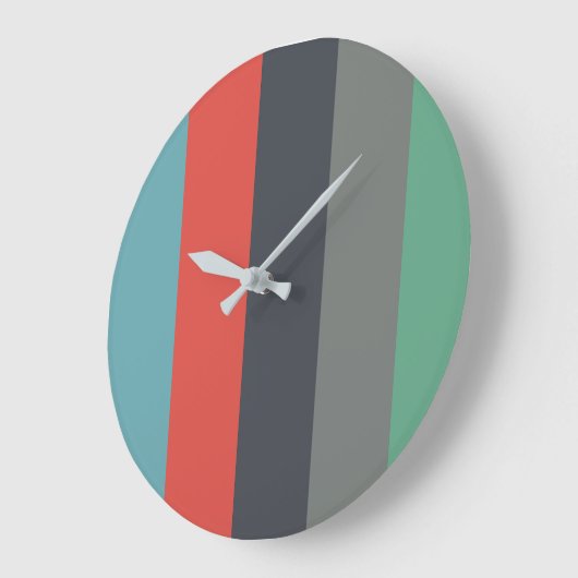 Retro Color Große Wanduhr (Winkel)