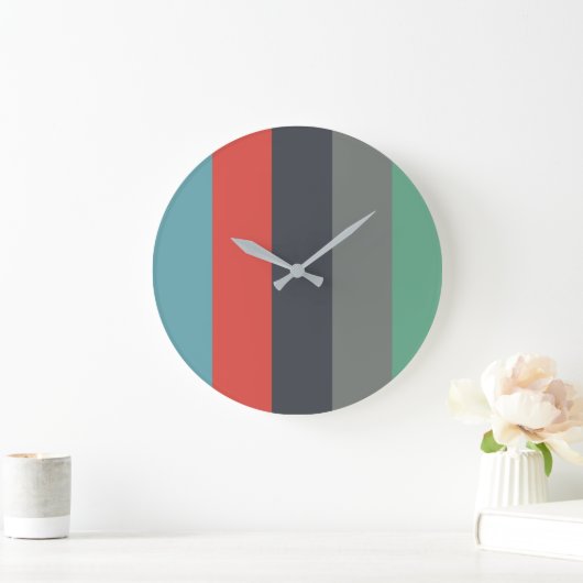 Retro Color Große Wanduhr (Zuhause)