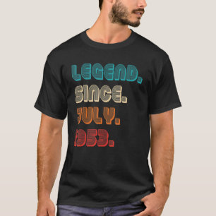 Retro Color Legend Seit Juli 1953 Vintag Birthda T-Shirt
